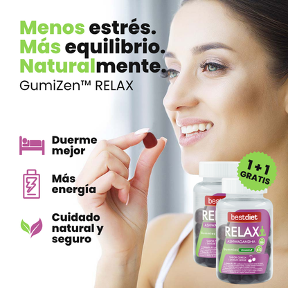 GumiZen™ RELAX (1 + 1 GRATIS) | La solución natural para reducir el estrés y la ansiedad