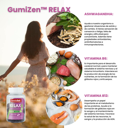 GumiZen™ RELAX (1 + 1 GRATIS) | La solución natural para reducir el estrés y la ansiedad