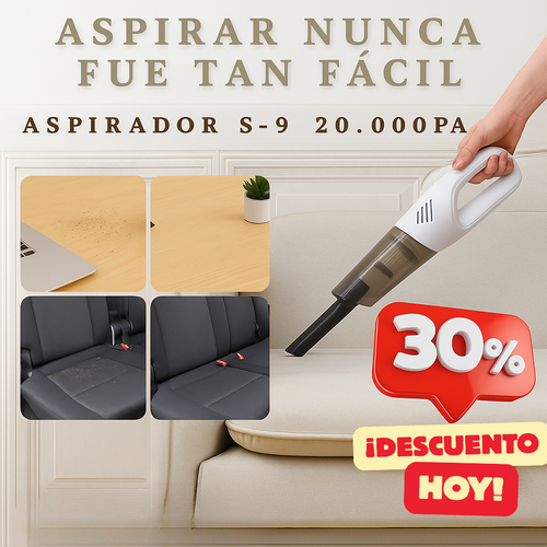 30% DESCUENTO  |  Mini Aspirador S-9™ 5 en 1